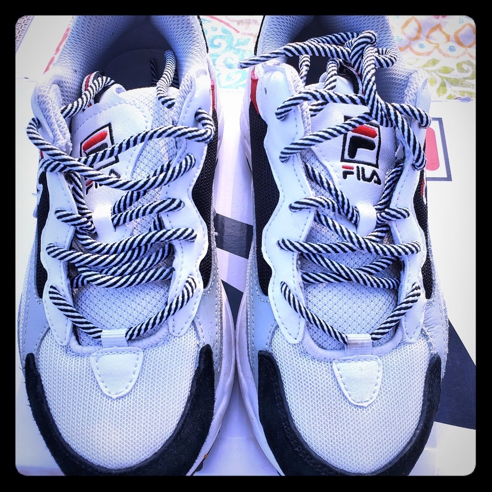 Fila tennis shoes.